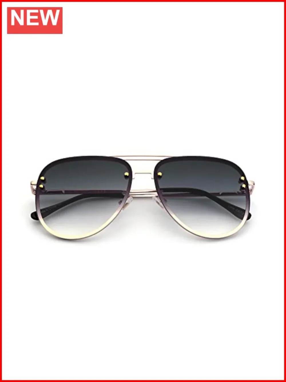 Trendy Oversized Aviator Sunglasses for Women Retro Cute Big Shades UV
